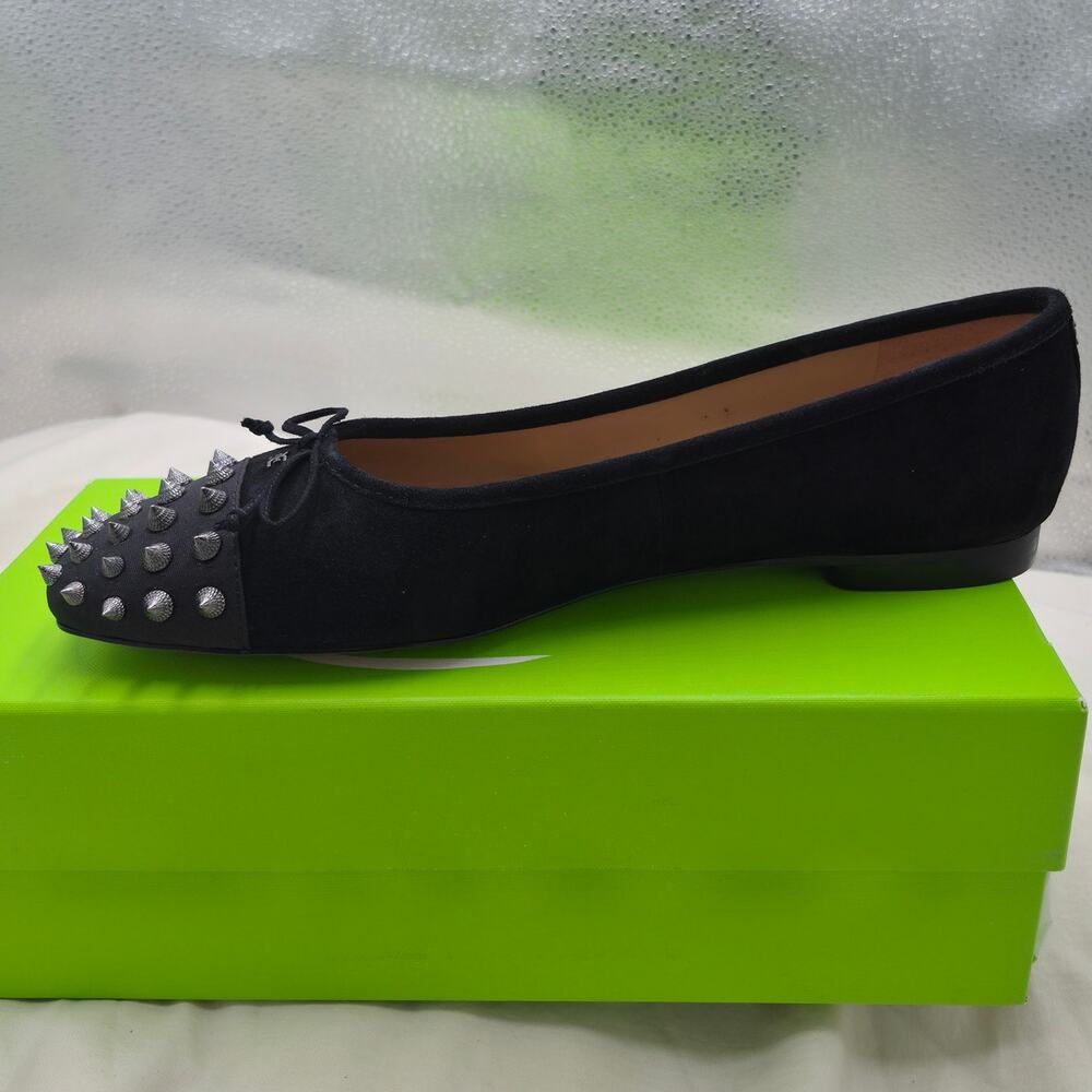 NEW Sam Edelman Monet Ballet Flat Black Suede Women's size 10.5 Medium